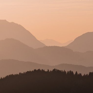 sunrise silhouette mountain inspiration